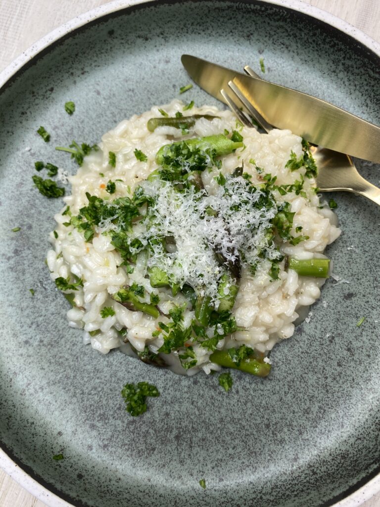 risotto med grønne asparges