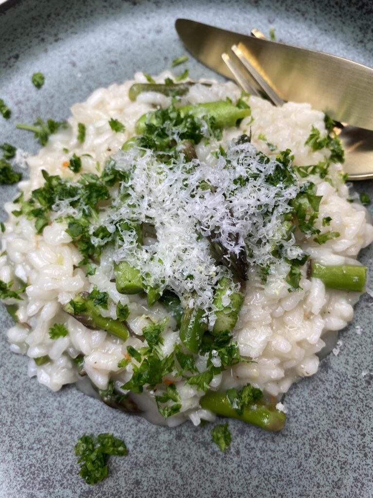 risotto med grønne asparges