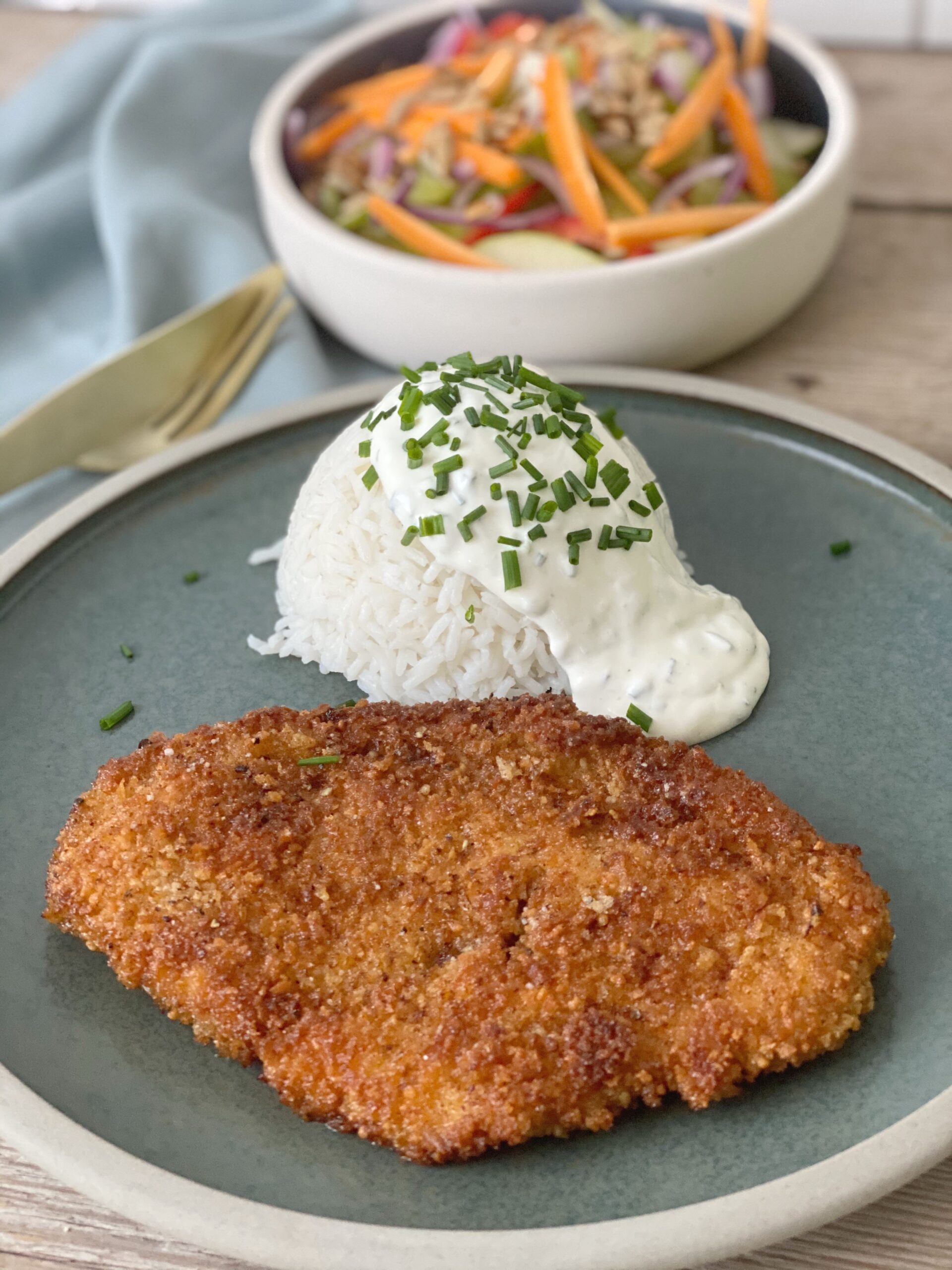 Paneret kyllingebryst Lækkert sprødt Mad og fritid