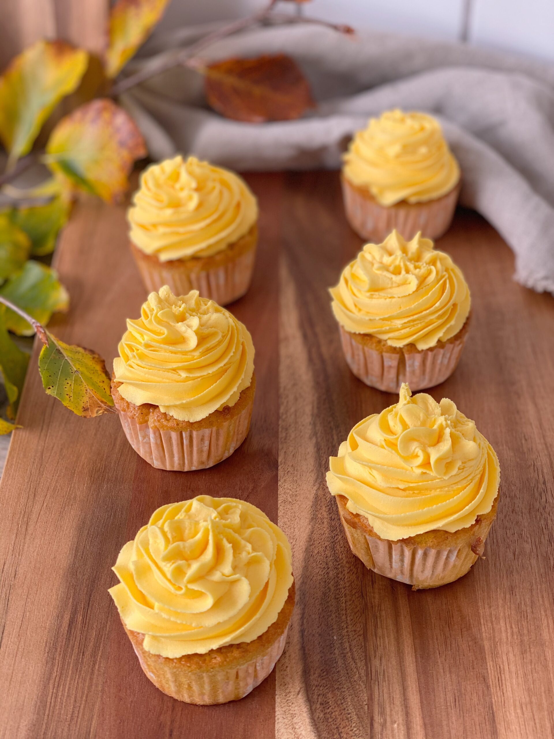 Græskarmuffins med frosting