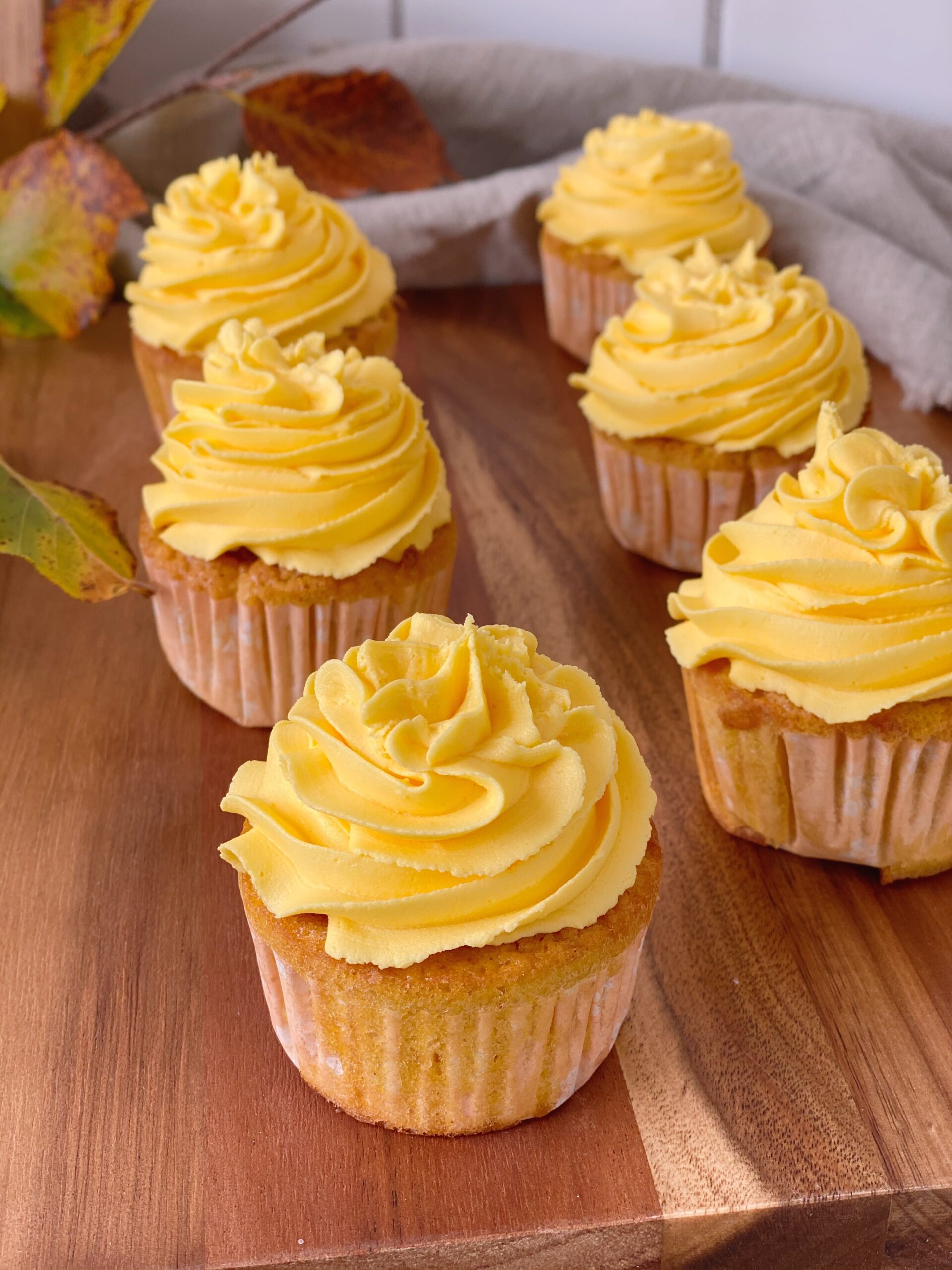 Græskarmuffins med frosting