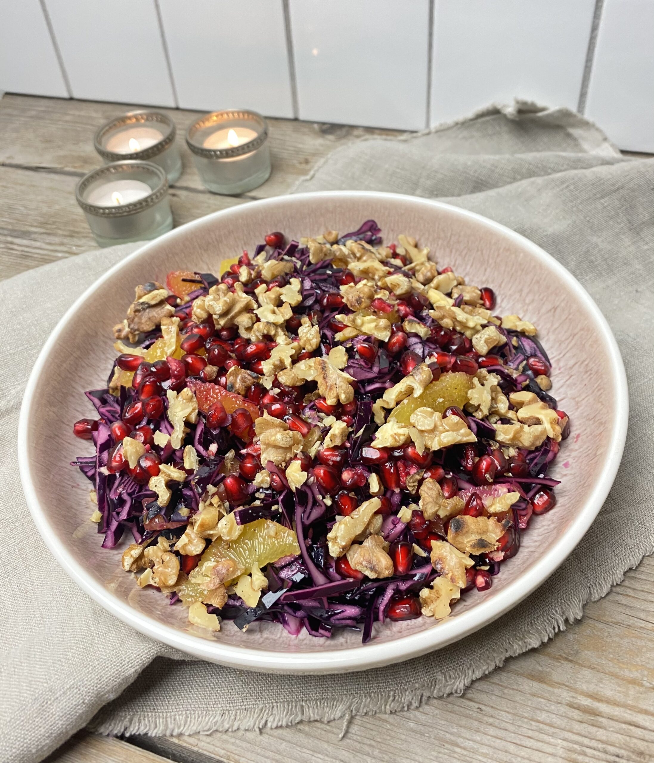Rødkålssalat med appelsin-vinaigrette