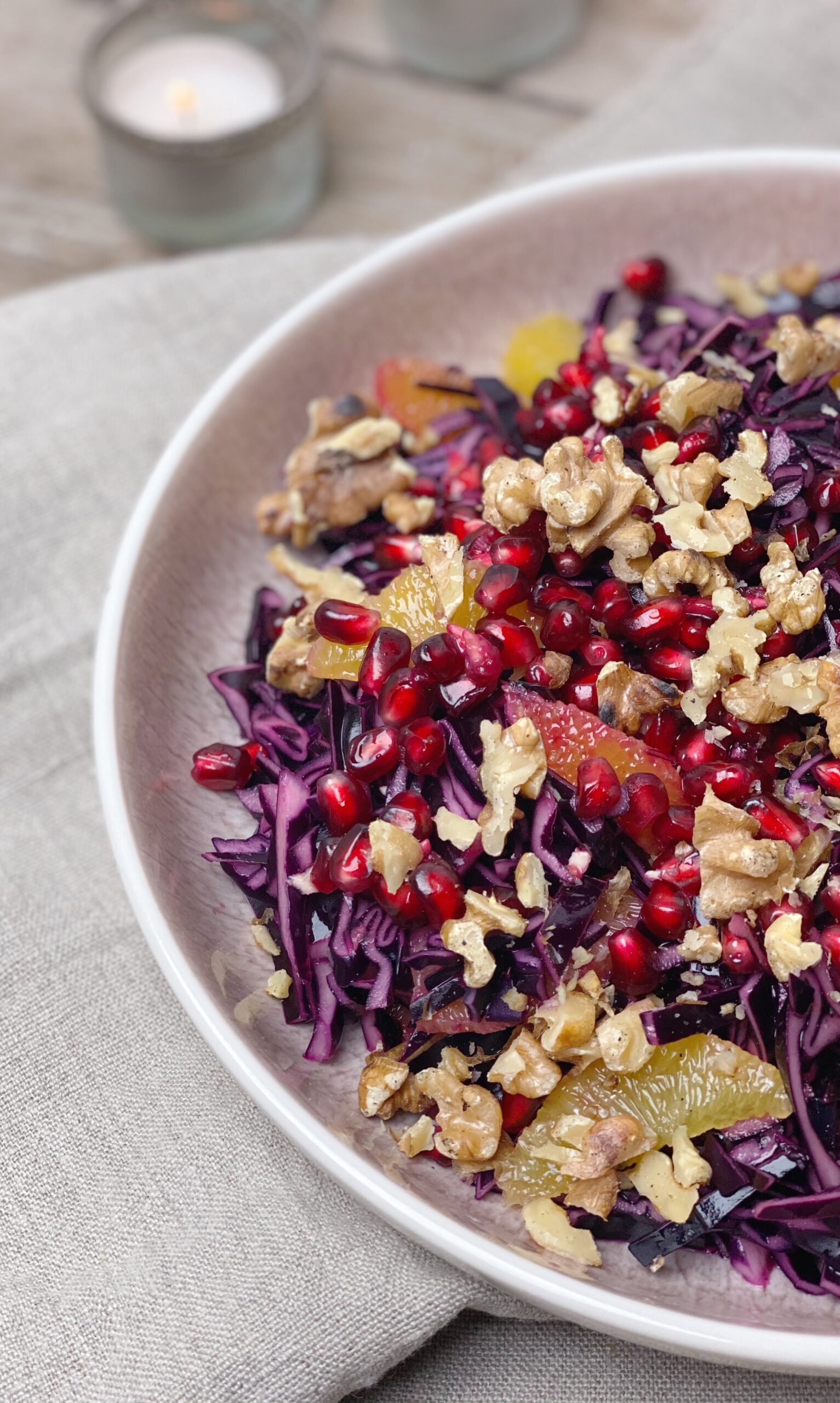Rødkålssalat med appelsin-vinaigrette