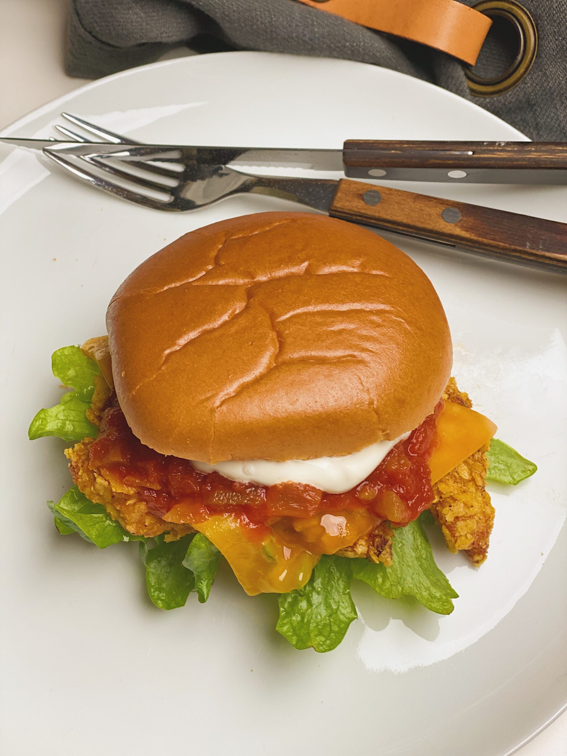 Nachos kyllingeburger