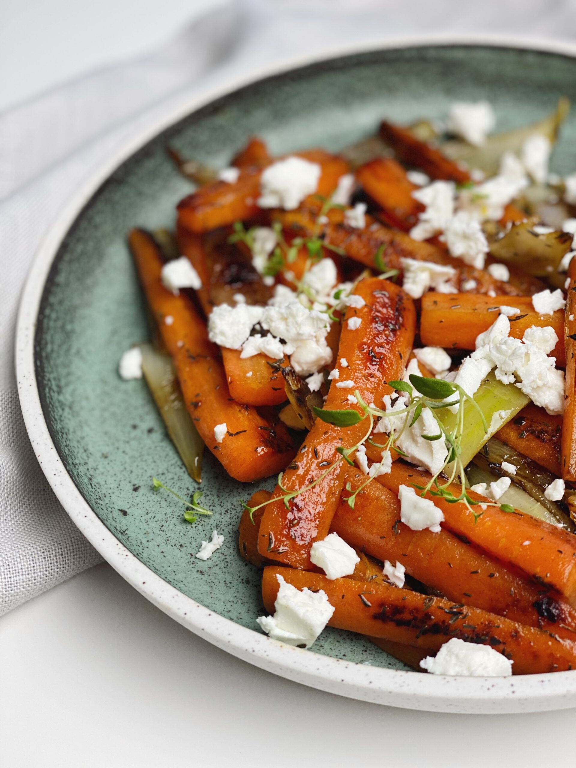 Smørstegte gulerødder med feta - lækkert - og fritid