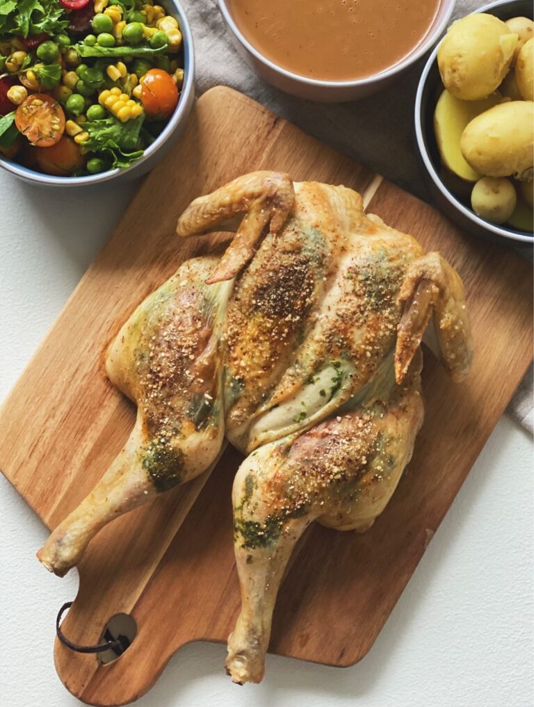 Butterfly kylling med persille og hvidløg lækker sprødstegt Mad og